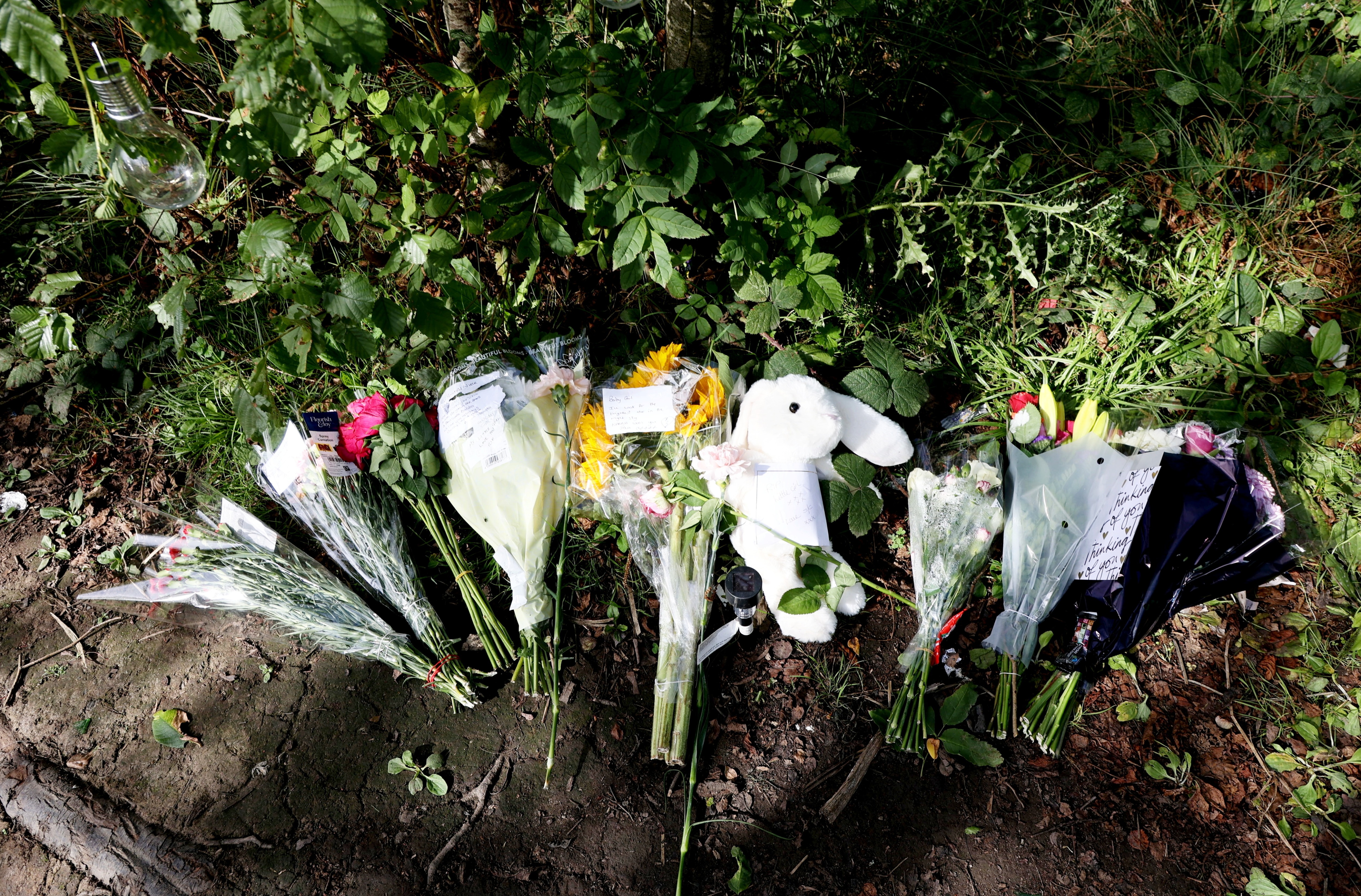 Eight pictures show touching tributes left in memory of three-month-old baby who died in Staffordshire