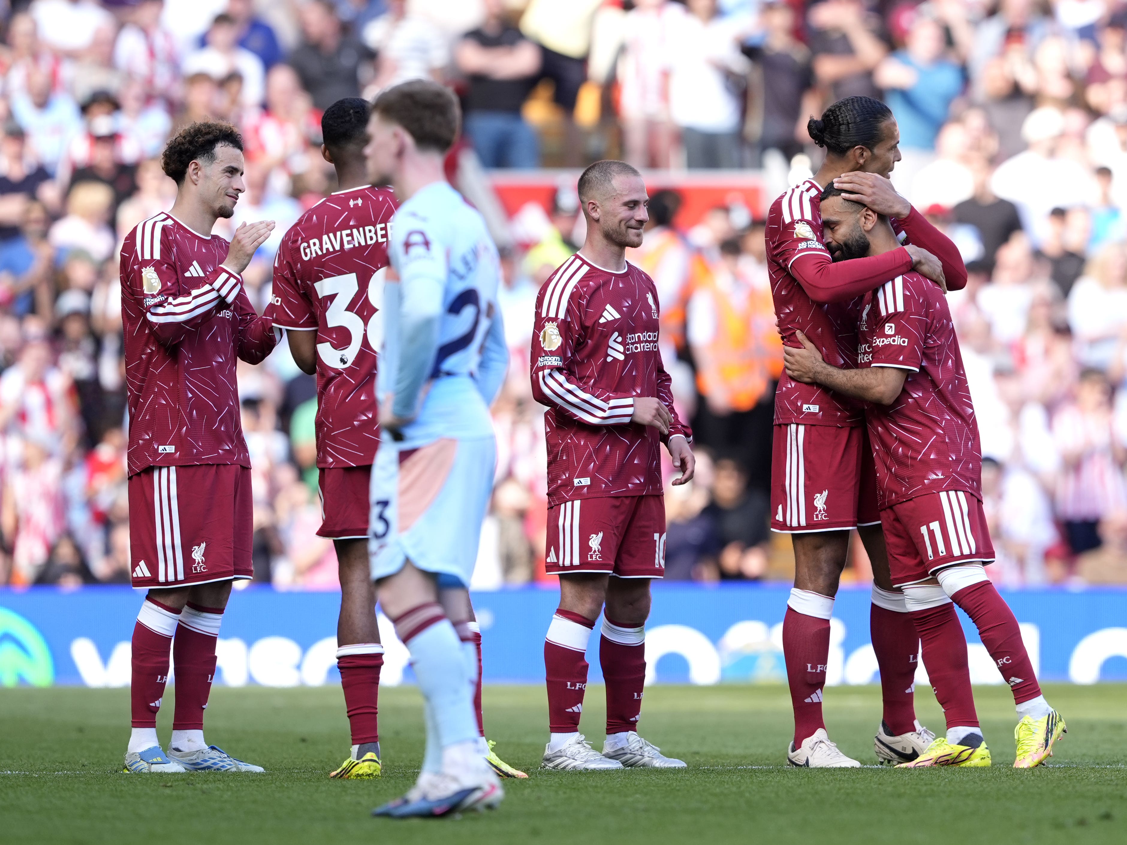 Mohamed Salah signs off Liverpool career with an assist during Brentford draw