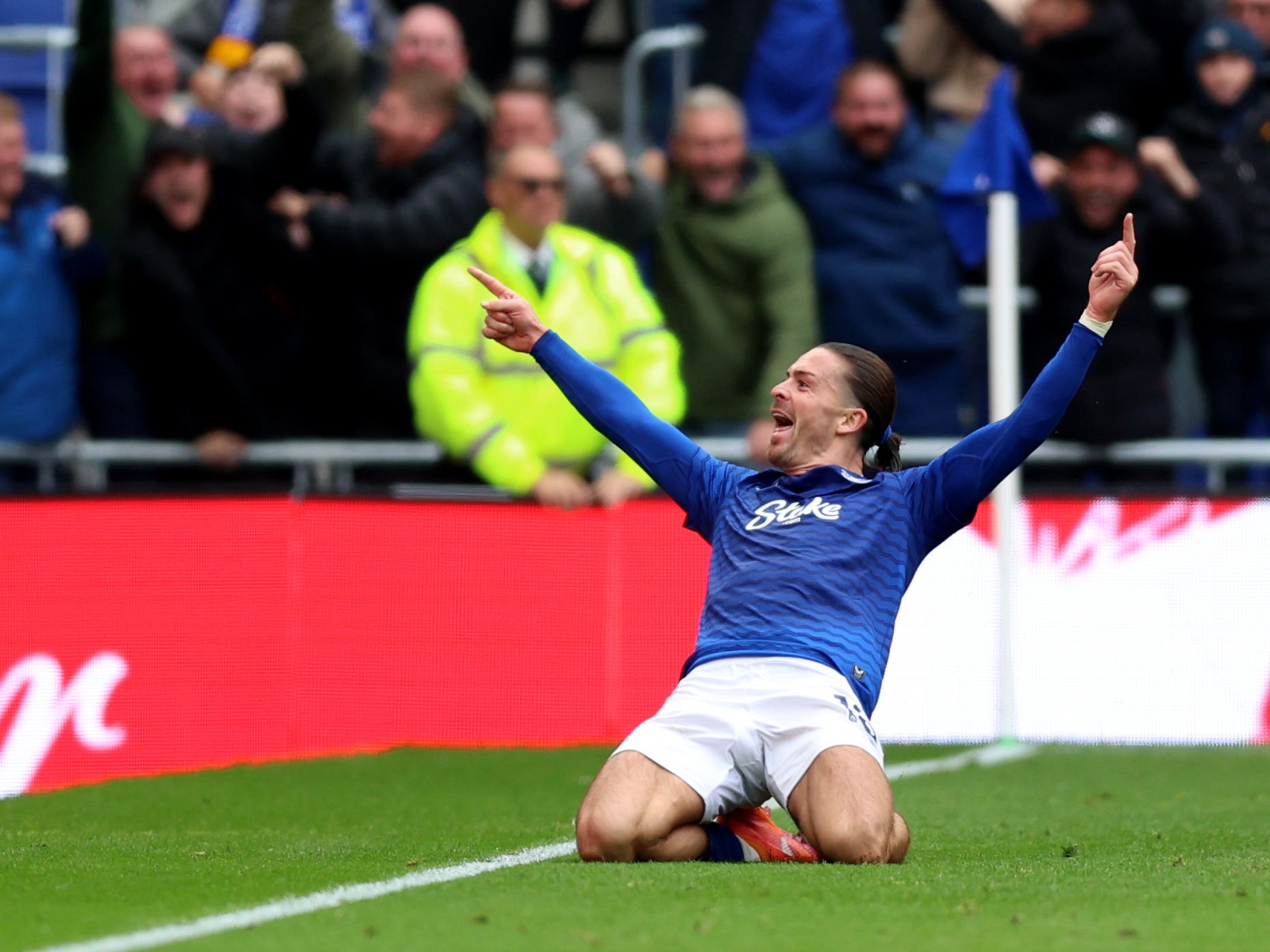 Jack Grealish hits added-time winner as Everton end Crystal Palace