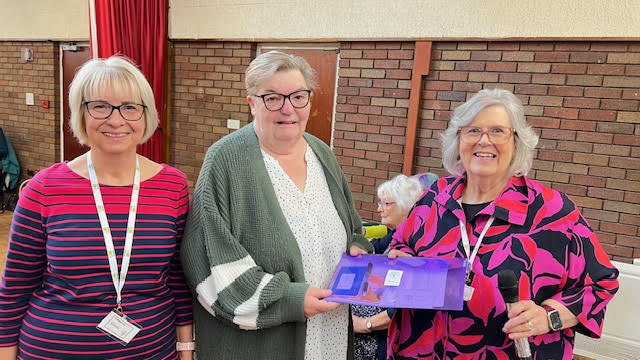 All wrapped up at Cannock WI!