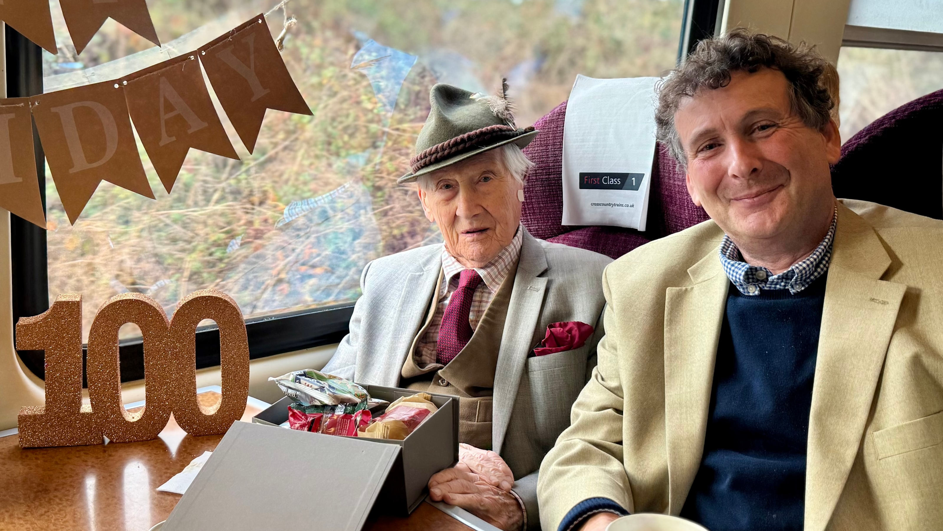 Birmingham-born centenarian gets first-class railway day out